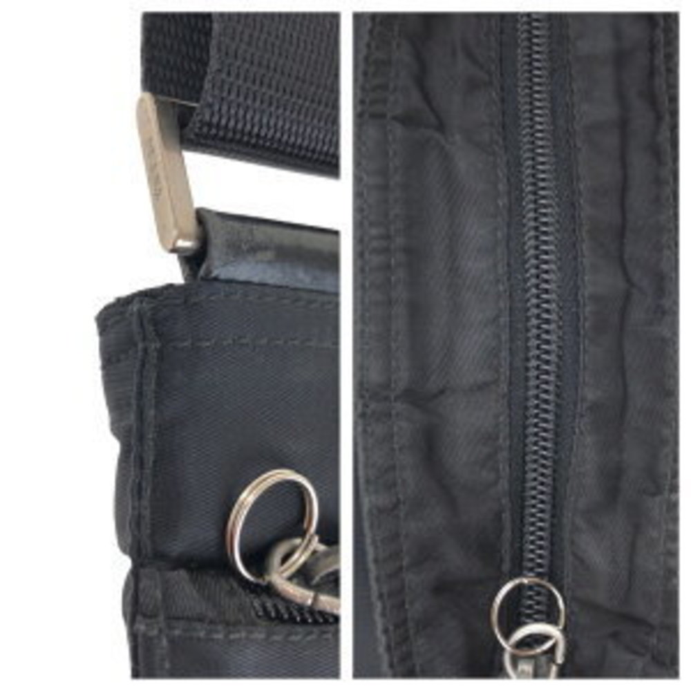 Prada Shoulder Black Nylon Triangular Tessuto Bag - image 4